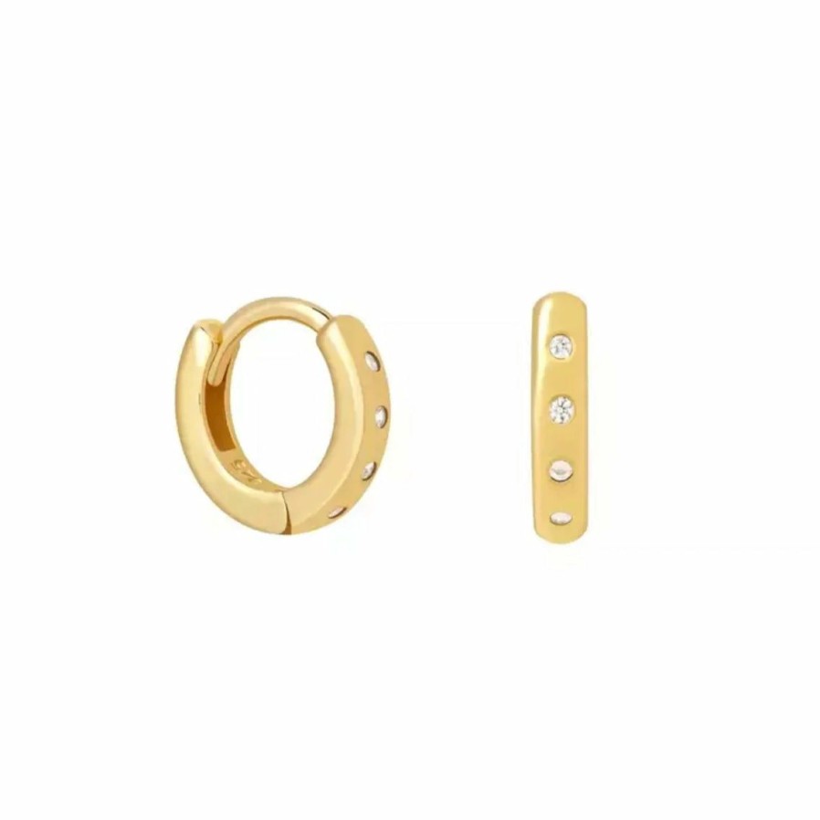 Accessories * | Discount Online Nikki Smith Gemma Gold Hoops