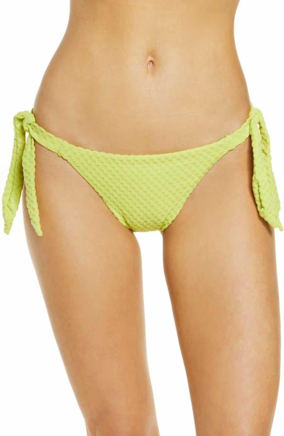 Women * | Clearance Seafolly Riviera Hipster Tie Side Bikini Bottoms Wild Lime