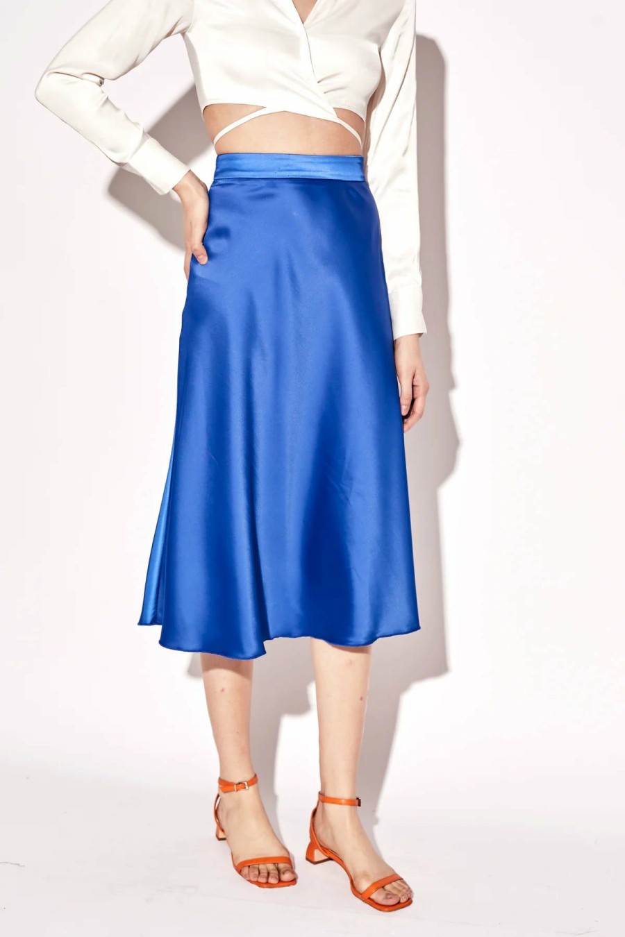 Women * | Limit Offer Deluc Mele Midi Skirt