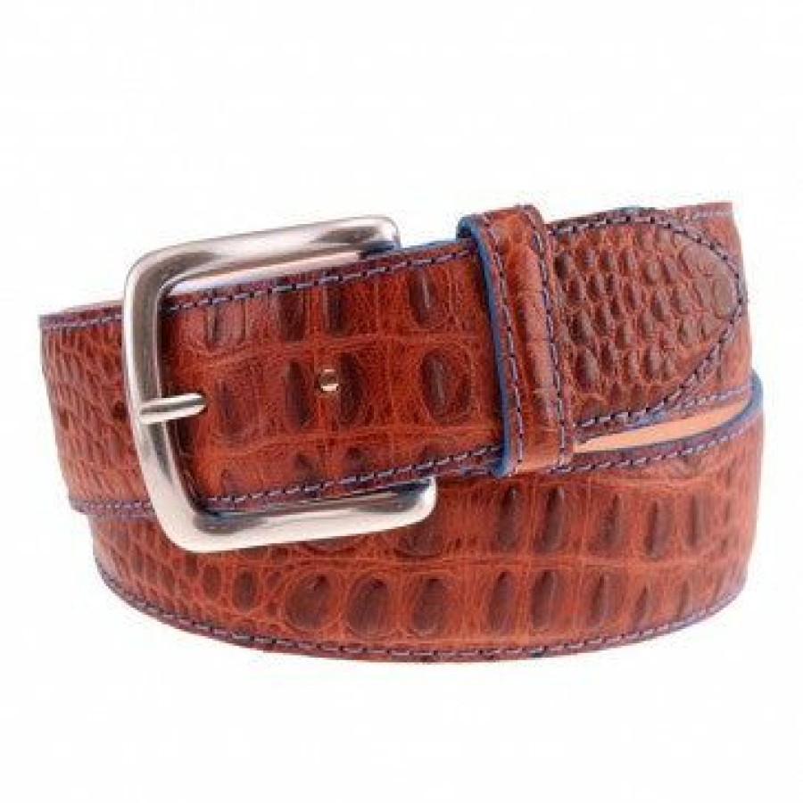 Men * | Sales Online T.B. Phelps Travis Hornback Croco Belt