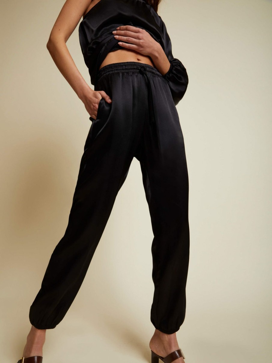 Women * | Sales Online Nation Ltd. Del Rey Dressed Up Lounge Pant Black