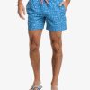 Men * | Prefential Price Southern Tide Barely Botanical Swim Trunk Atlantic Blue