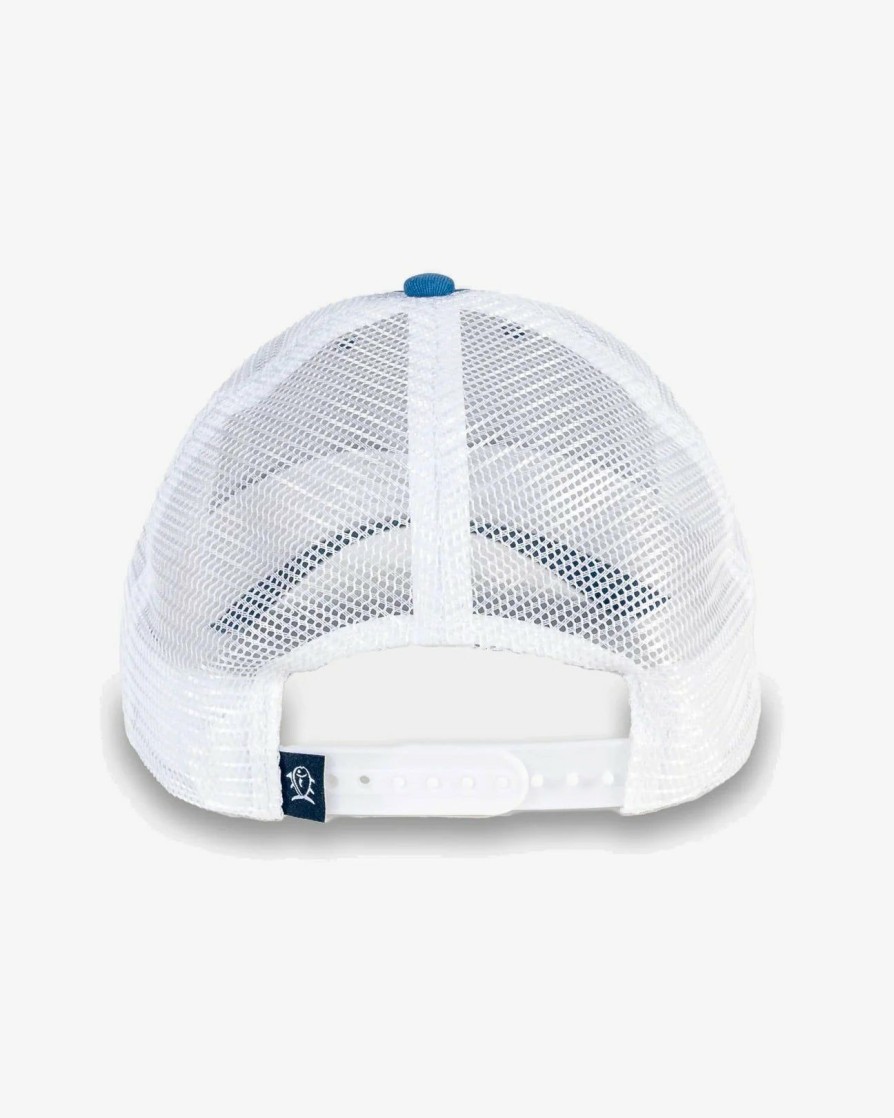 Men * | Half Off Southern Tide Coastal Expedition Trucker Hat White