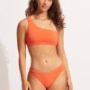 Women * | Half Off Seafolly Sea Dive One Shoulder Top Mandarin