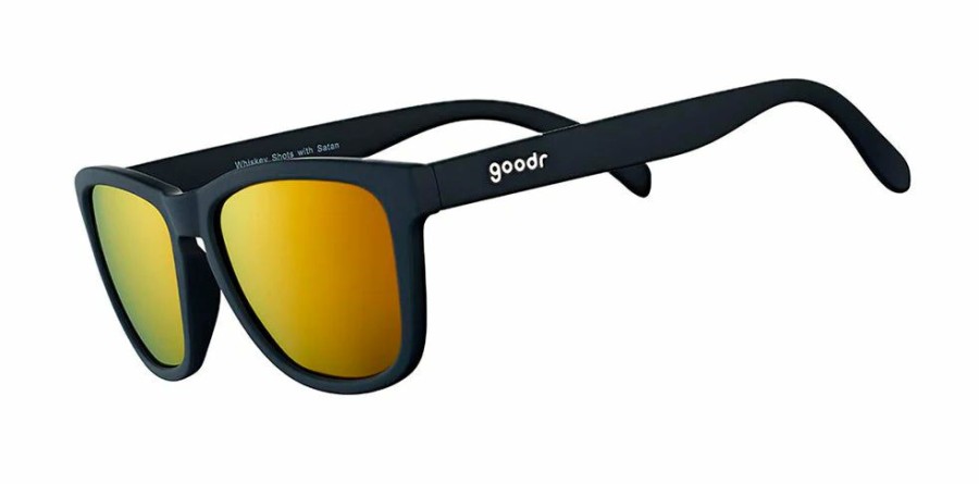 Men * | Clearance Goodr Whiskey Shots With Satan Sunglasses