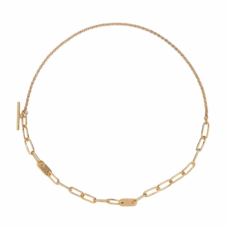 Accessories * | Clearance Soko Delicate Elipse Collar Gold