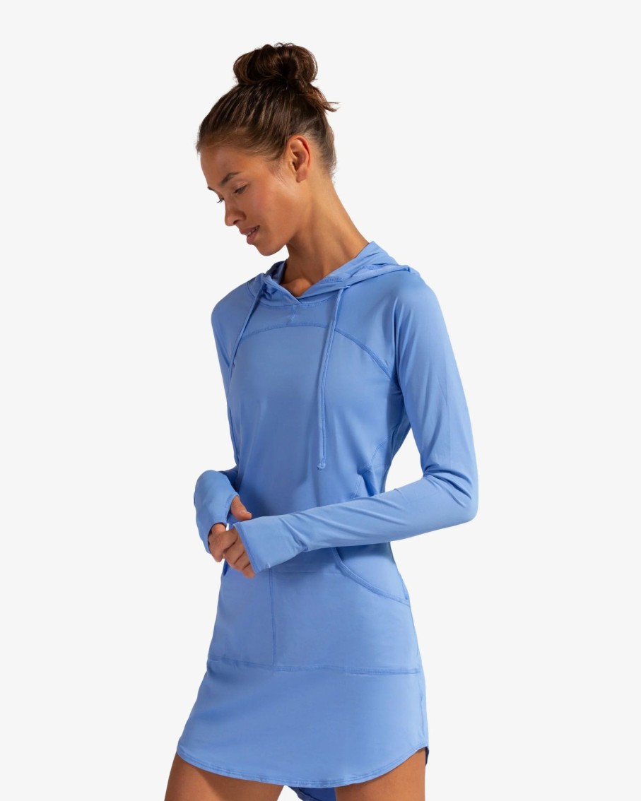 Women * | Prefential Price Bloquv Hoodie Dress Indigo