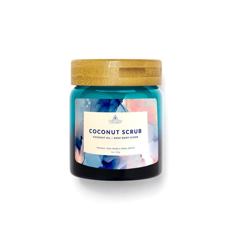 Accessories * | Special Offers Conscious Coconut Organic Coconut Rose Scrub