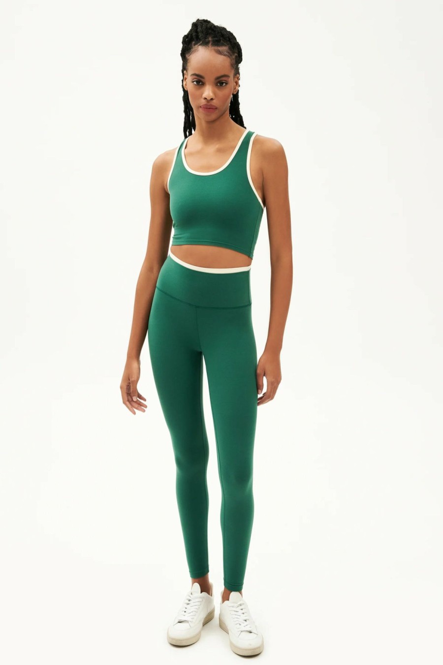 Women * | Limit Offer Splits 59 Dual High Waist Airweight 7/8 Legging Arugula/Creme