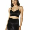 Women * | Prefential Price Beyond Yoga Vip Long Line Bra Black Velvet