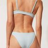 Women * | Prefential Price Solid & Striped The Rachel Bottoms Lurex Rib Powder Blue