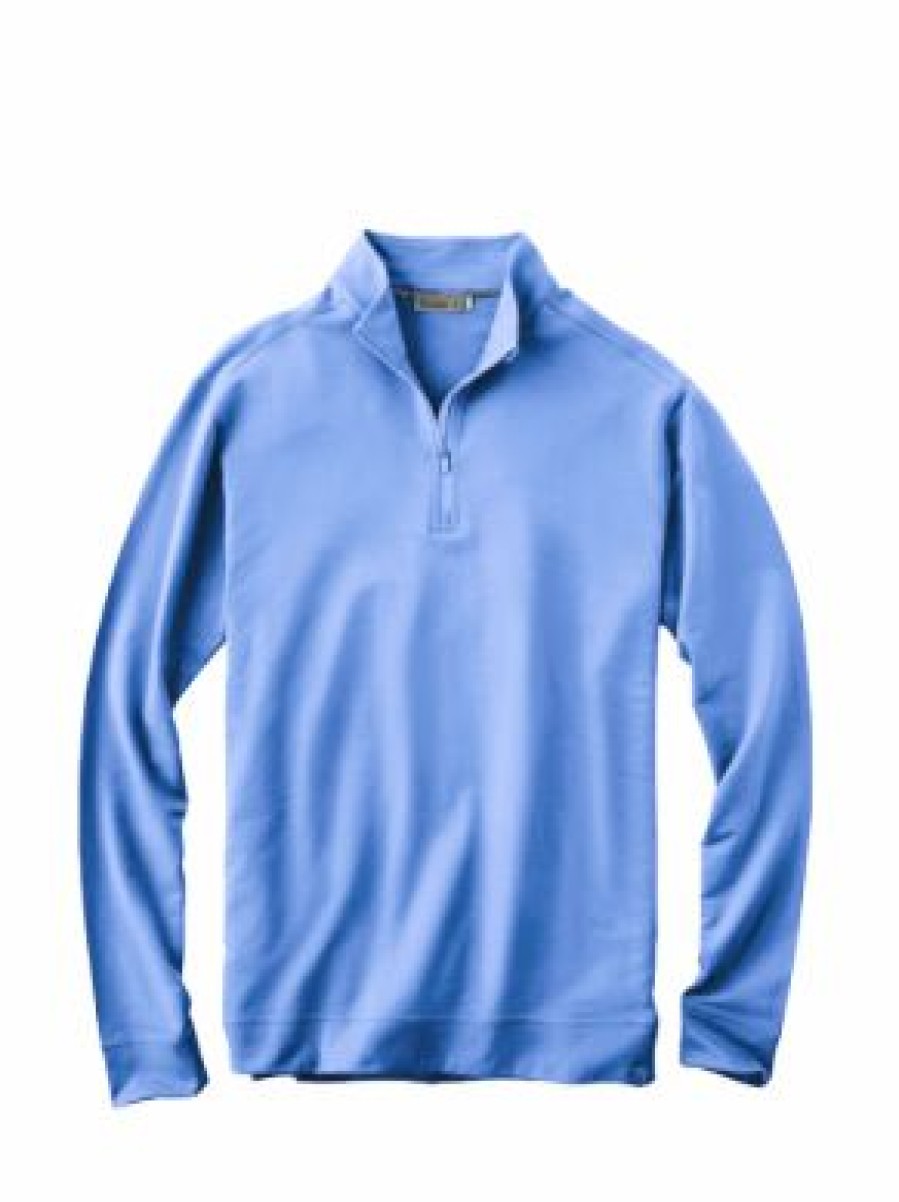 Men * | Discount Online Tasc Cloud 1/4 Zip Pullover Coastline Blue