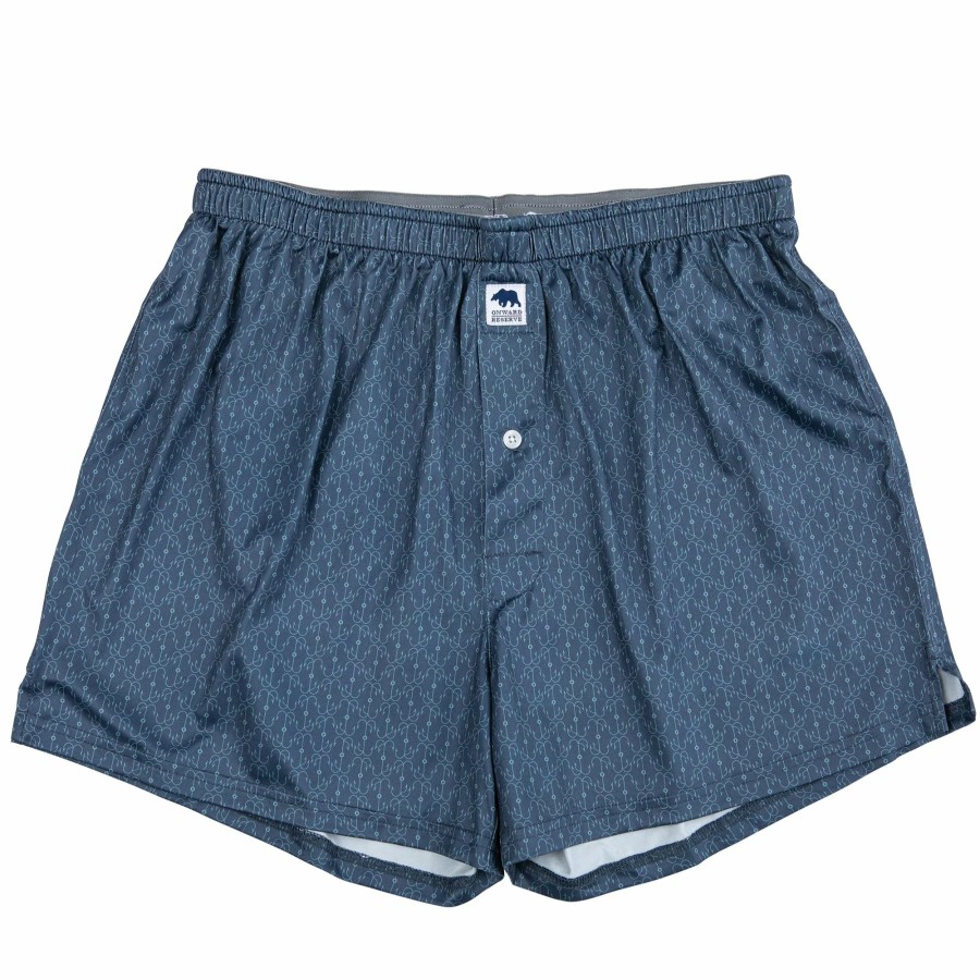 Men * | On Sale Onward Reserve Hook Performance Boxers Vintage Indigo