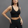 Women * | Discount Online Carbon38 V-Neck Longline Bra Melt/Black