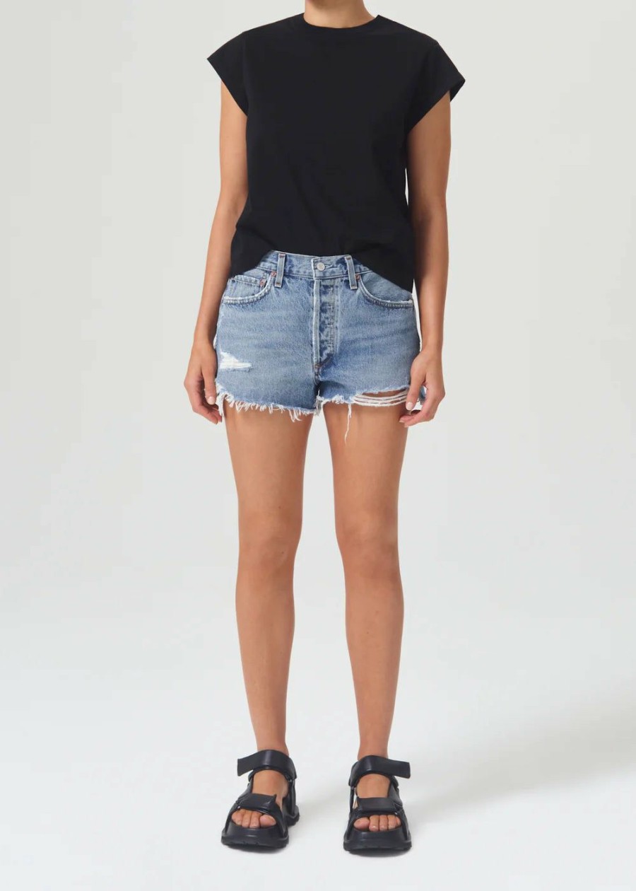 Women * | On Sale Agolde Parker Vintage Cut Off Short Grudge