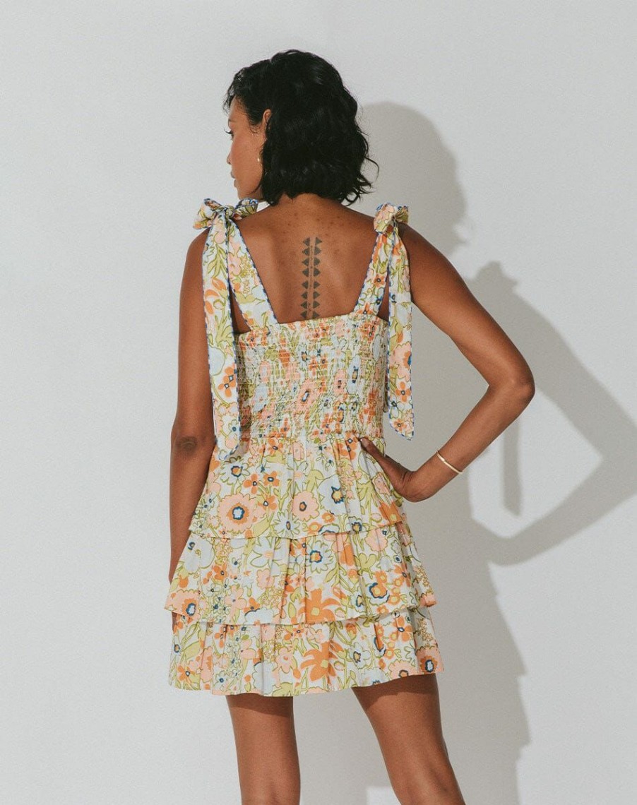 Women * | Special Offers Cleobella Tamara Mini Dress Retro Floral