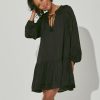 Women * | Limit Offer Cleobella Rose Mini Dress Black