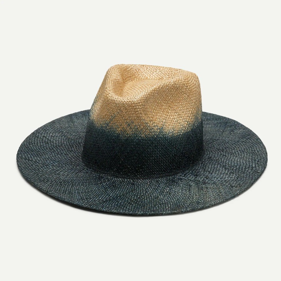 Accessories * | Half Off Wyeth Hayley Hat Indigo Indigo/Natural