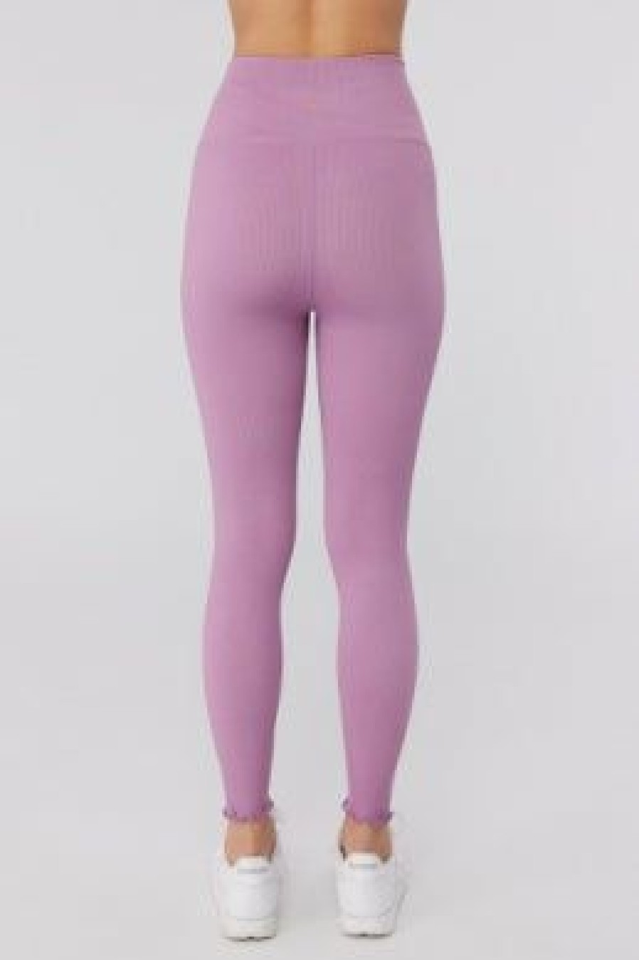 Women * | Discount Online Spiritual Gangster Love Sculpt 7/8 Ruffle Legging Amethyst